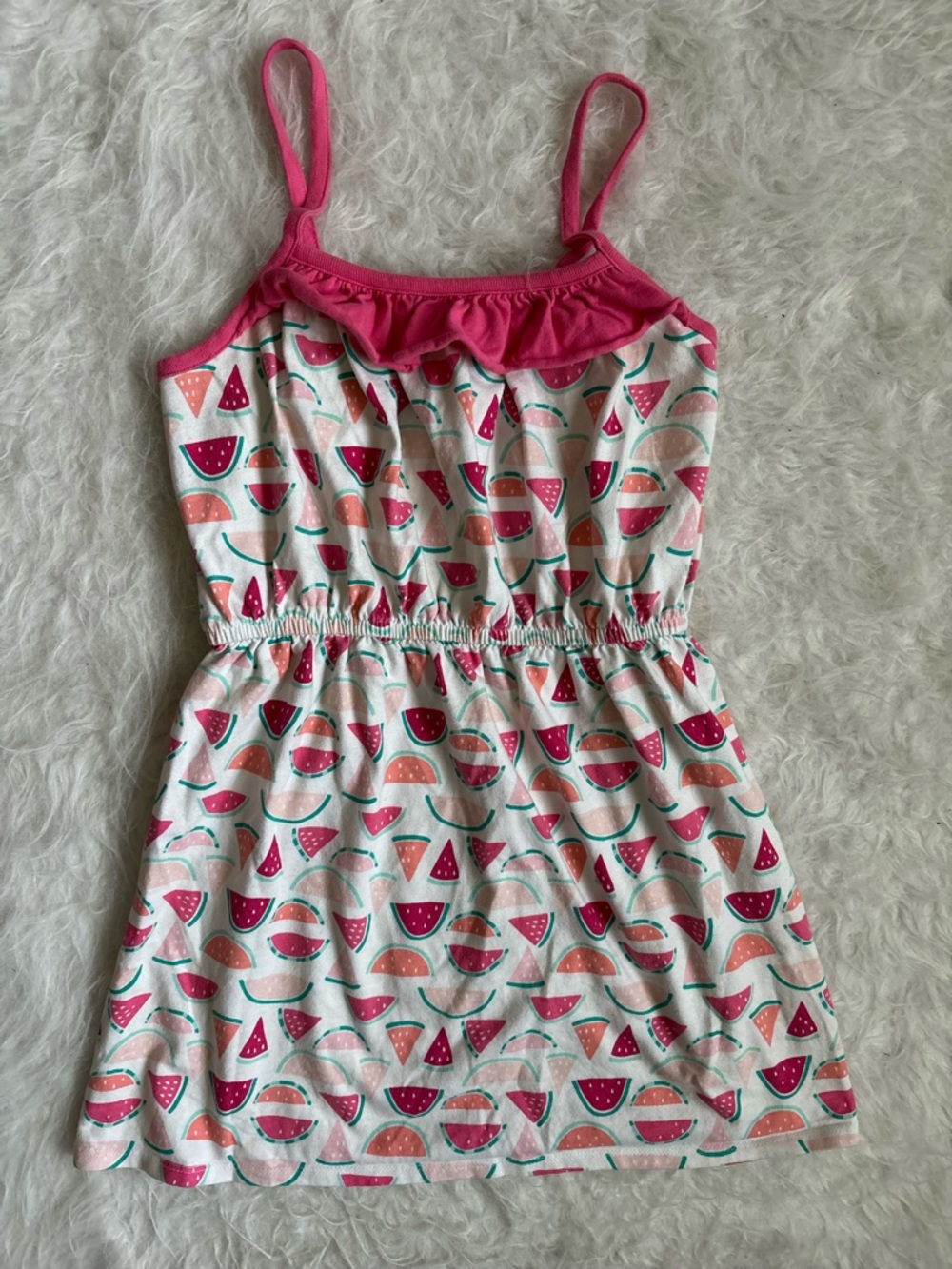 Gymboree Girls Pink Watermelon Print Summer Dress
